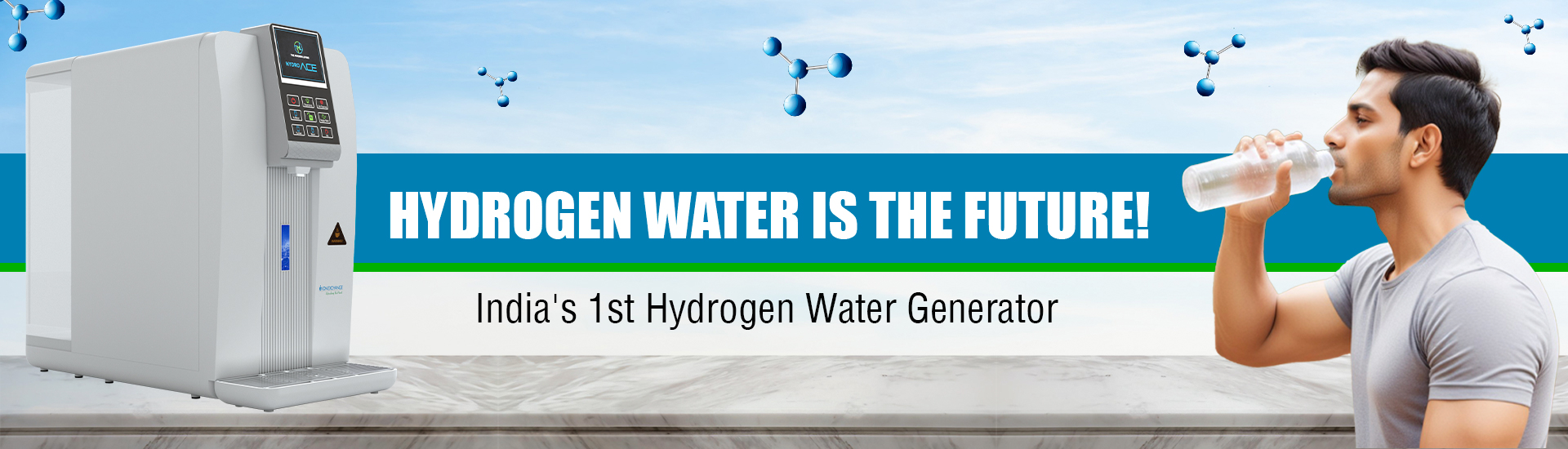 Hydrogen Water Is The Future Banner - India&#39;s 1st Hydrogen Water Generator