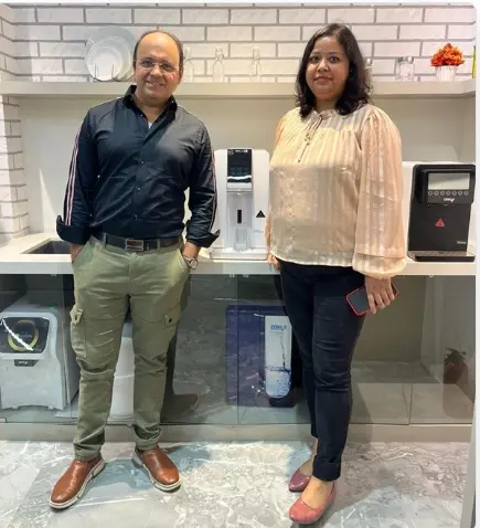Dr. Bhashwati with HydroAce Hydrogen Water Machine